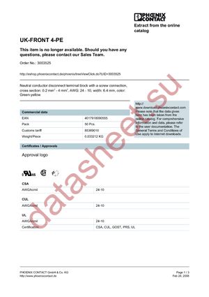 3003525 datasheet  